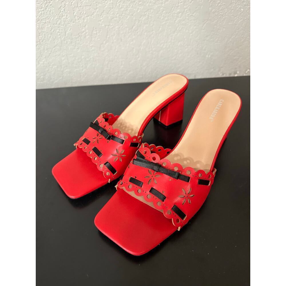 Carle Arida Grunge Y2K Preppy Clueless Platform Sandals Women 11 Colorful Dainty - Picture 2 of 8